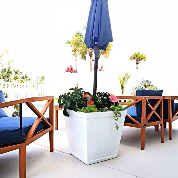 easy diy flower pot umbrella stand