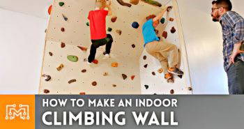 easy diy indoor climbing wall