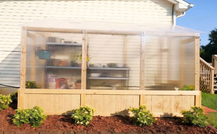 easy diy lean to greenhouse