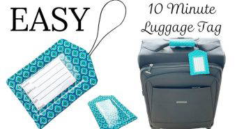 easy diy luggage tag tutorial