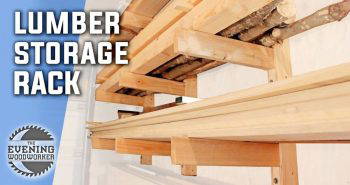 easy diy lumber storage rack