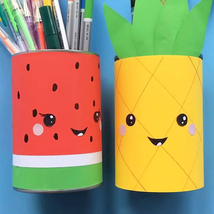 easy diy melon pencil holder