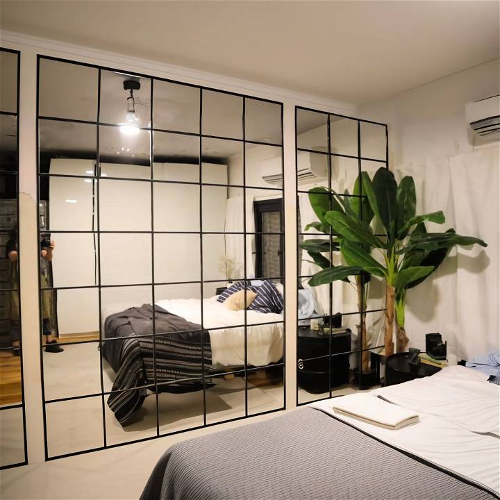 easy diy mirror wall