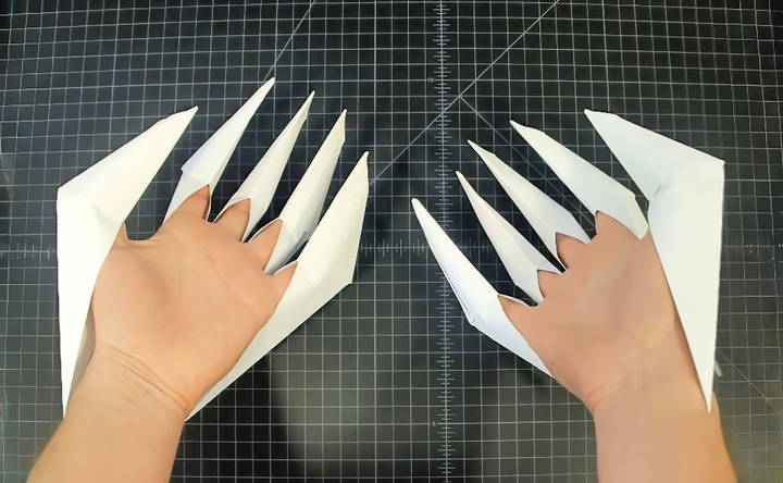 easy diy origami paper claws