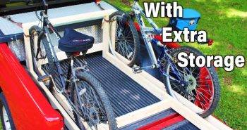 easy diy truck bed bike rack