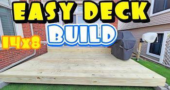 easy diy wooden floating deck