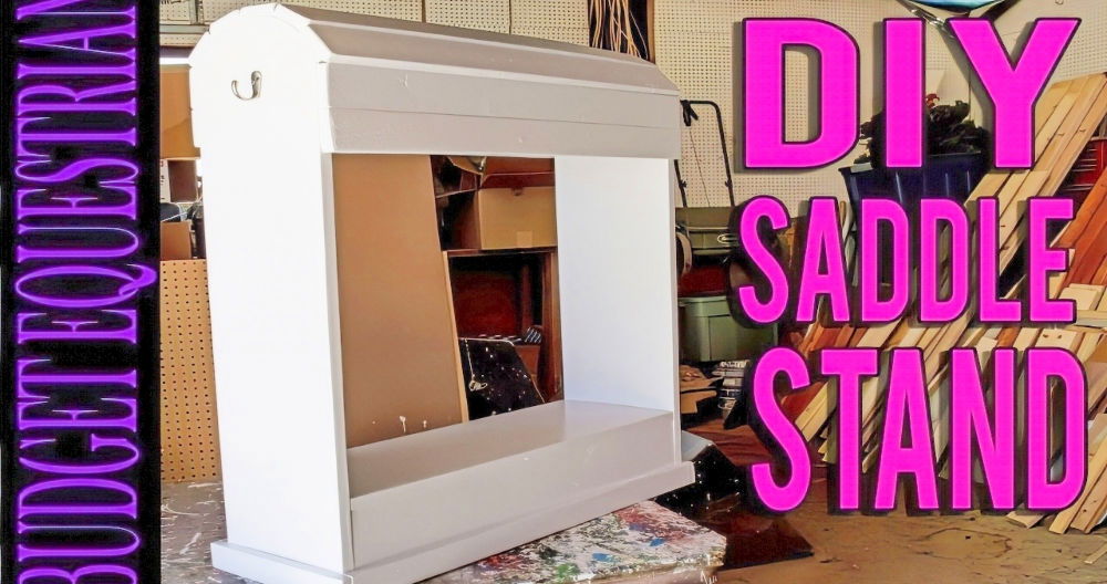 easy diy wooden saddle rack