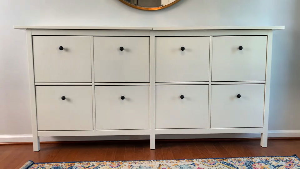 easy ikea shoe cabinet hack