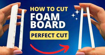 easy way to cut a foam board at home