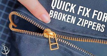 easy way to fix a zipper at home