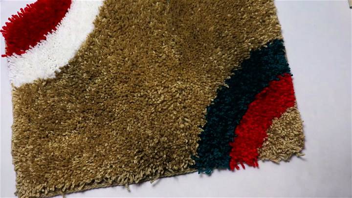 easy way to make shaggy rug