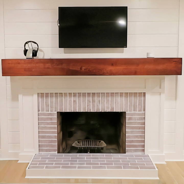 easy way to refresh fireplace on a budget