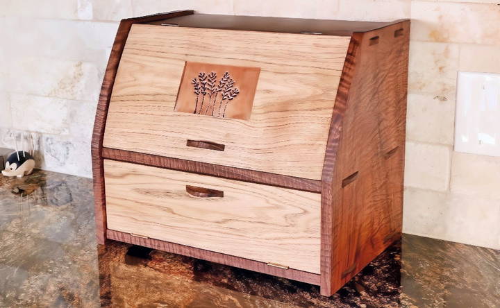 free bread box woodworking plan