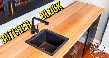 free butcher block countertop woodworking plan