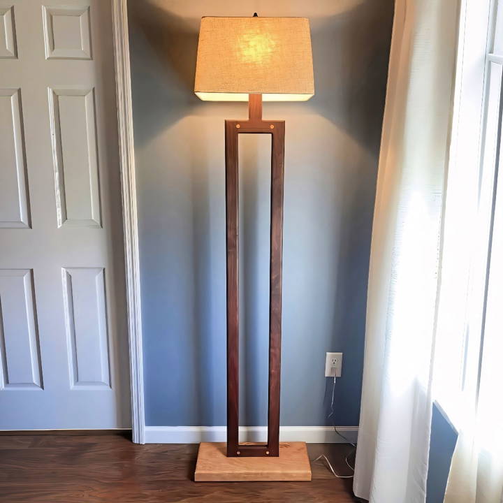 free floor lamp woodworking plan