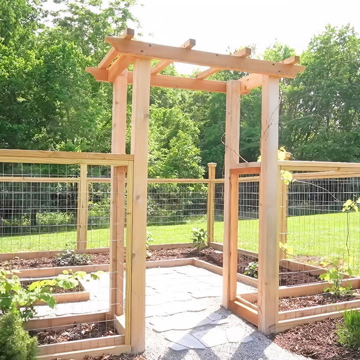 free garden arbor woodworking plan