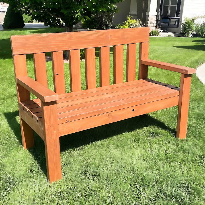 free garden bench woodworking plan