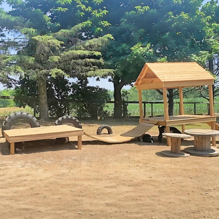 free goat playground woodworking plan