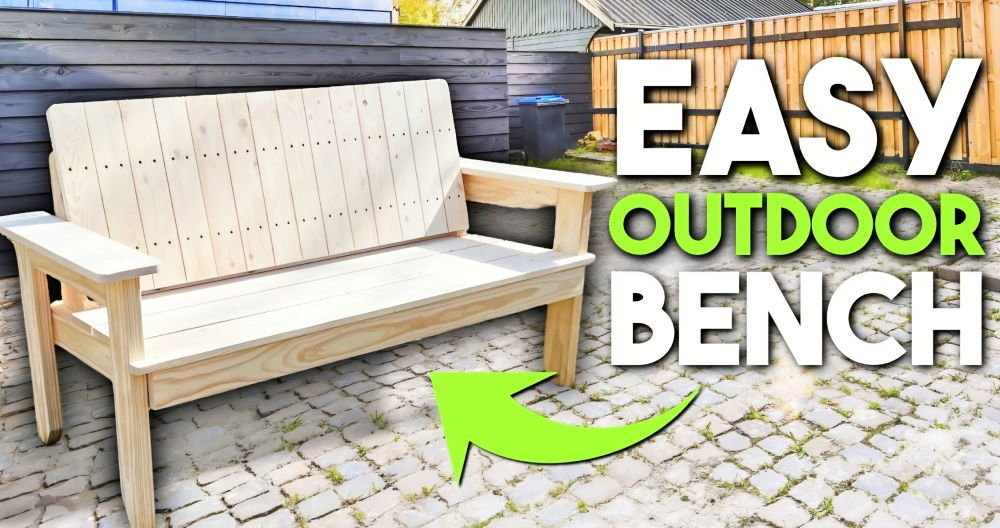 free outdoor bench woodworking plan