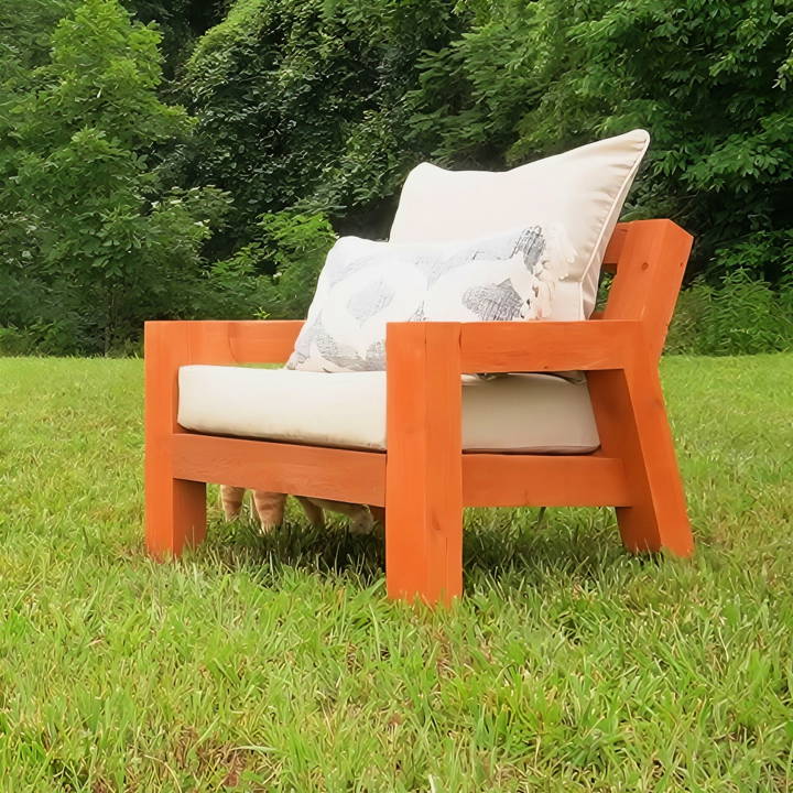 free outdoor chair woodworking plan