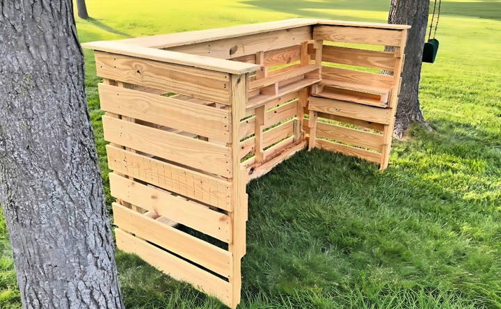 free pallet bar woodworking plan