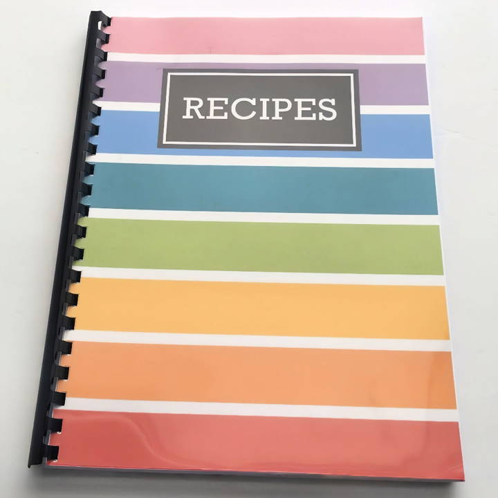 free printable cookbook with cover