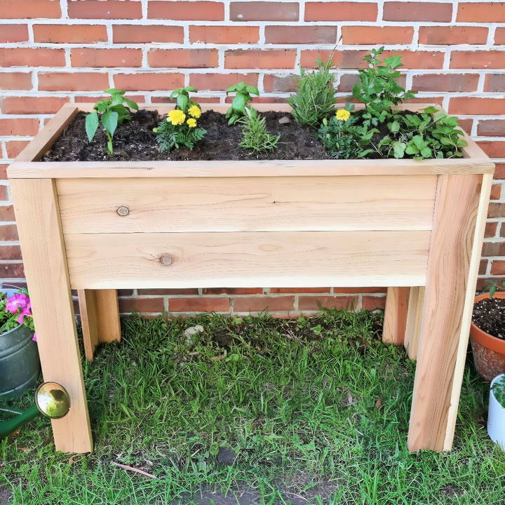 free raised garden bed woodworking plan