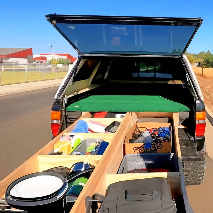 free truck bed storage drawer woodworking plan