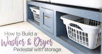 free washer dryer pedestal woodworking plan