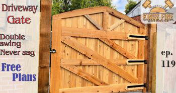 free wide driveway gate woodworking plan