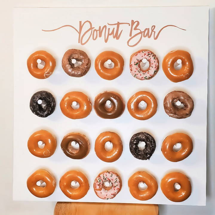 handmade donut wall on a budget