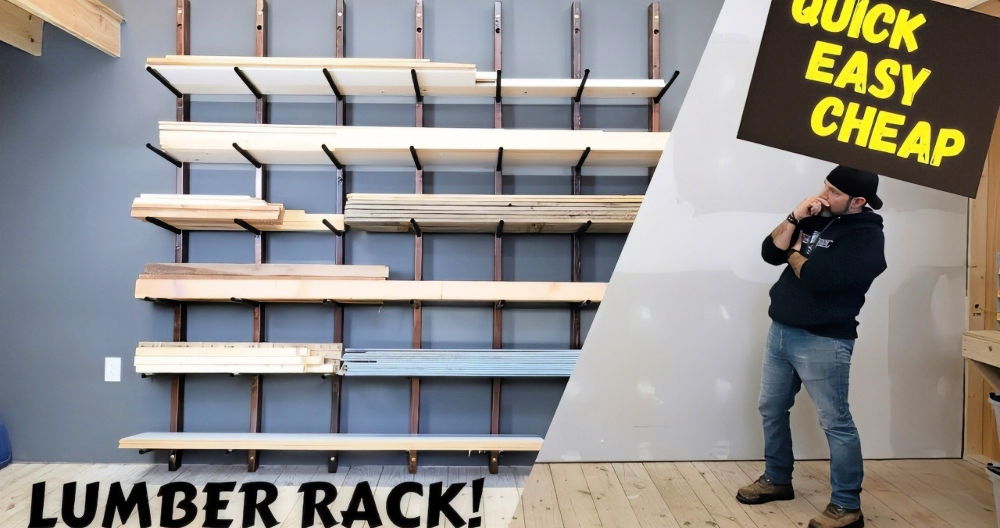handmade lumber rack tutorial