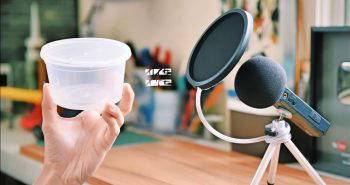 handmade mic pop filter