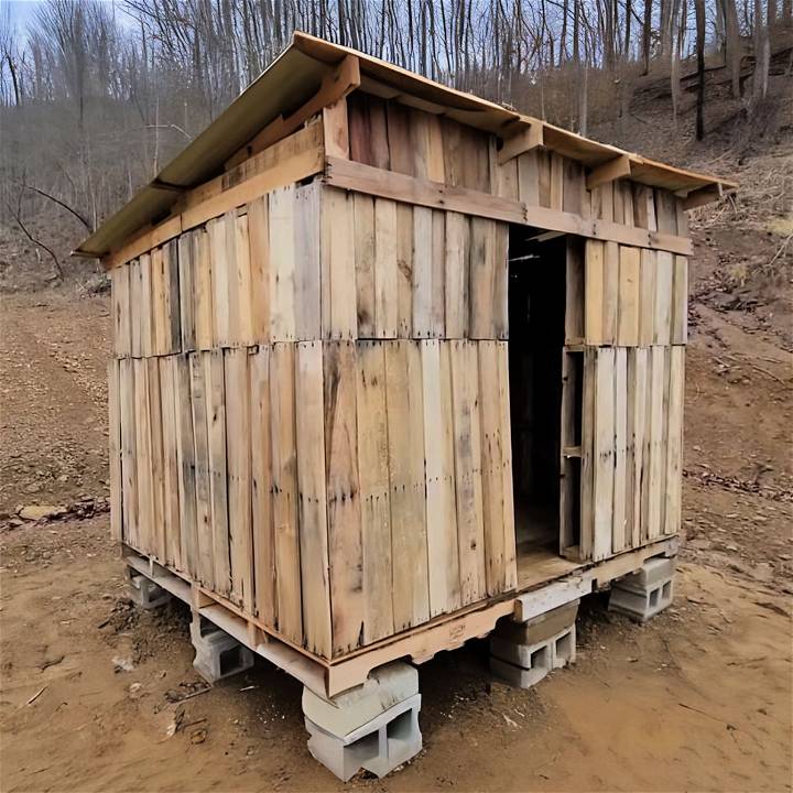 handmade pallet chicken coop