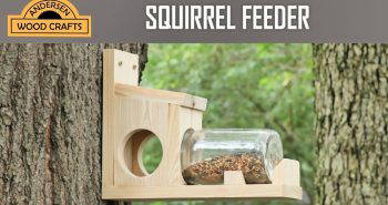 handmade squirrel feeder