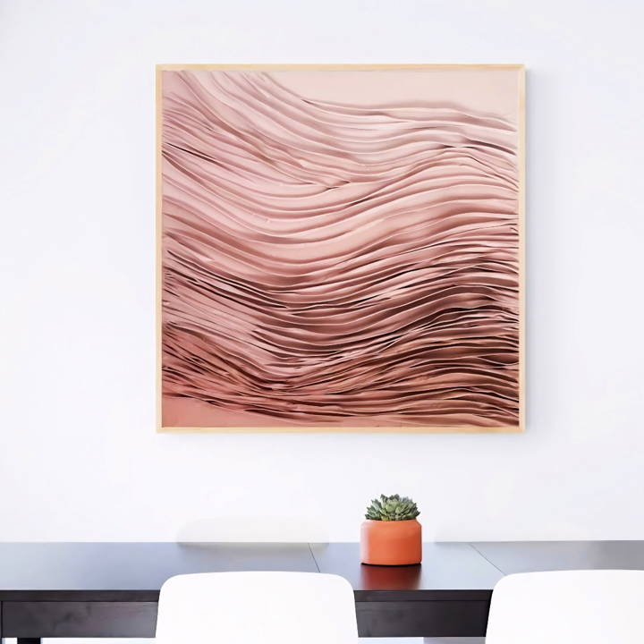 handmade textured wall art