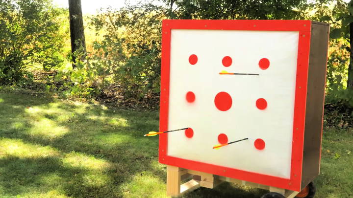 homemade DIY archery target