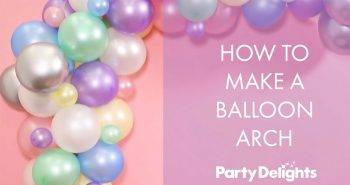 homemade balloon arch