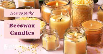 homemade beeswax candles