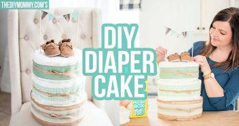 homemade diaper cake