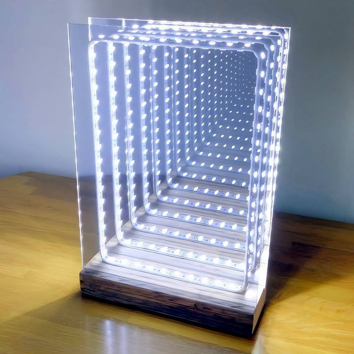 homemade led infinity mirror