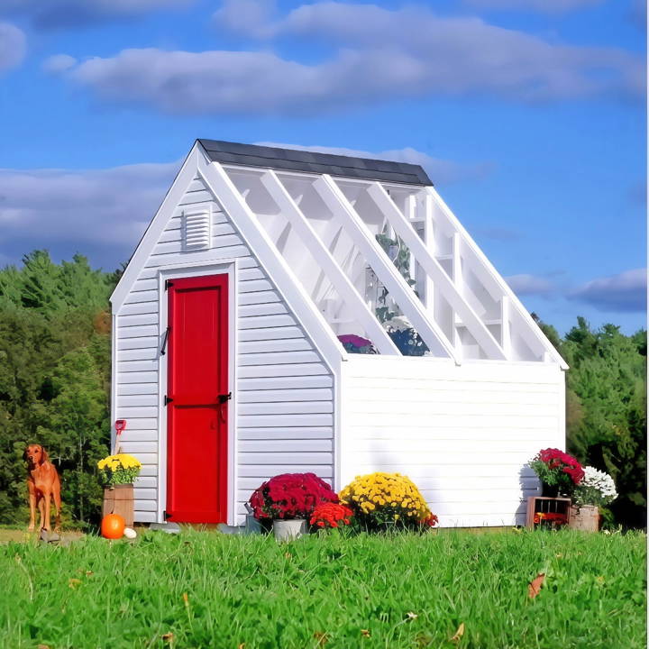 homemade shed greenhouse combo