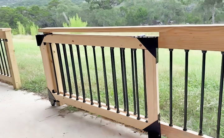 homemade wooden sliding gate