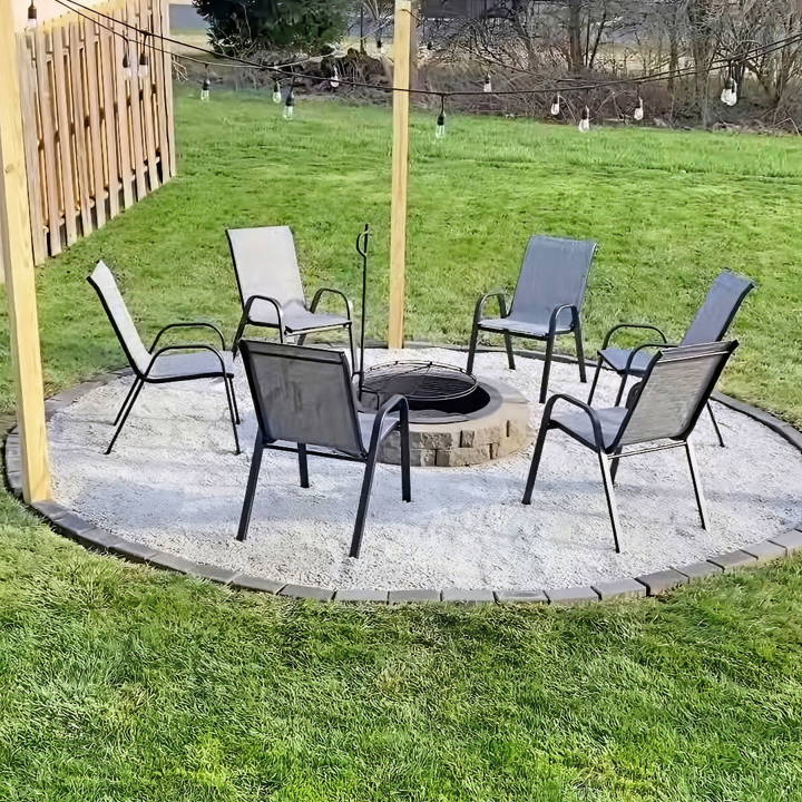 how to build a a fire pit seating area