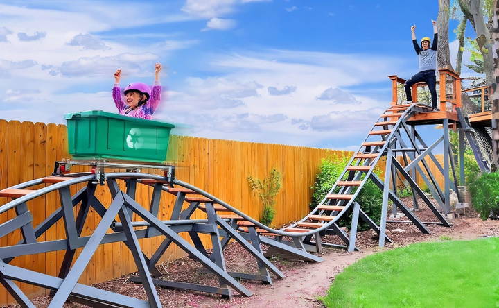 how to build a backyard roller coaster