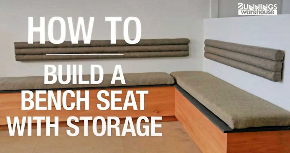 how to build a bench seat with storage