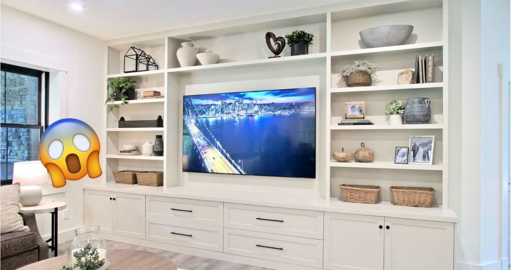 How to Build a DIY Built in Entertainment Center