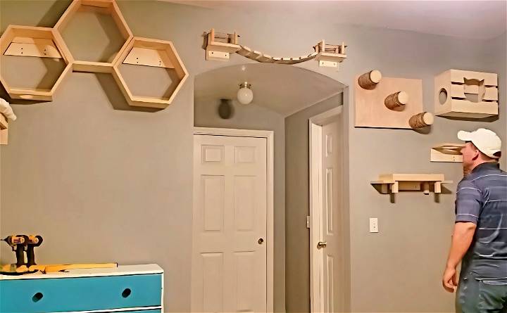 how to build a cat wall playground