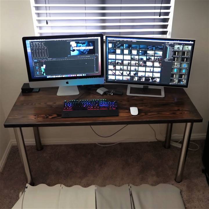 how to build a computer desk