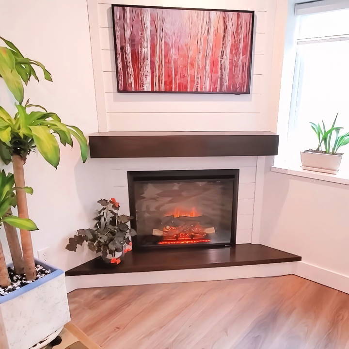 how to build a corner fireplace